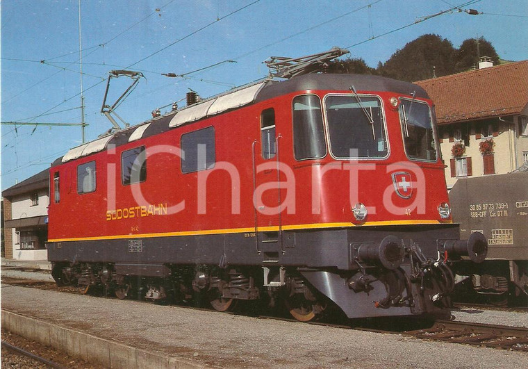 1983 SWITZERLAND Sudostbahn Locomotiva Re 4/4 ''42 *Cartolina FG NV