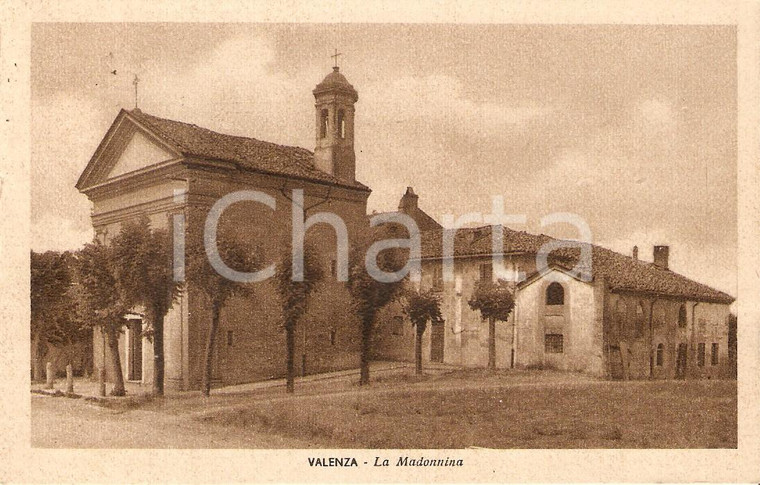 1944 VALENZA (AL) Chiesa della Madonnina *Cartolina FP VG