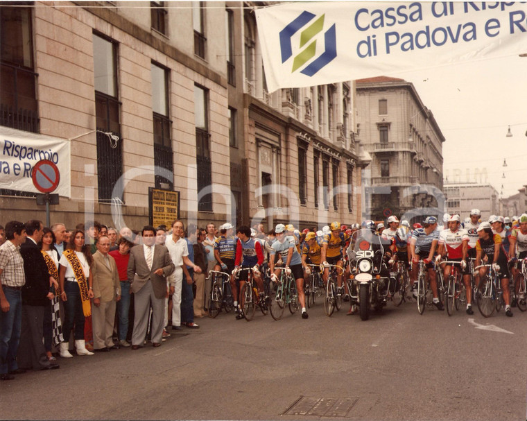 1983 GIRO DEL VENETO Tappa PADOVA Ciclisti ai nastri di partenza *Foto 25x20 cm