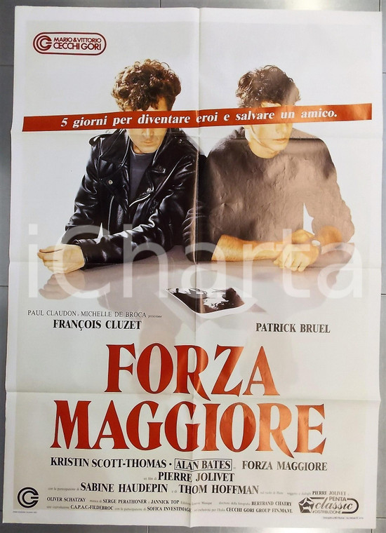 1989 FORZA MAGGIORE Force majeure - Patrick BRUEL *Manifesto 100x140 cm