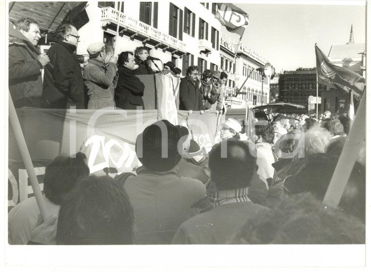 1990 ca GENOVA Manifestazione CGIL *Fotografia VINTAGE 24x18 cm