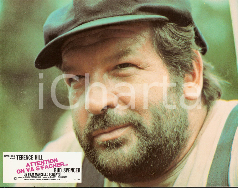 1974 ALTRIMENTI CI ARRABBIAMO Bud SPENCER Portrait *Lobby card EDIZIONE FRANCESE