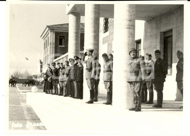 1942 SIENA Caserma R. BANDINI - Principe Umberto in visita - Foto 17x12 cm