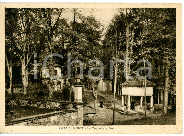 1946 ORTA SAN GIULIO Sacro Monte di Orta - Frati francescani al pozzo *Cartolina