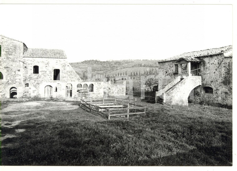 1980 MONTALCINO - CASTELNUOVO DELL'ABATE Giardino dell'abbazia di Sant'Antimo 