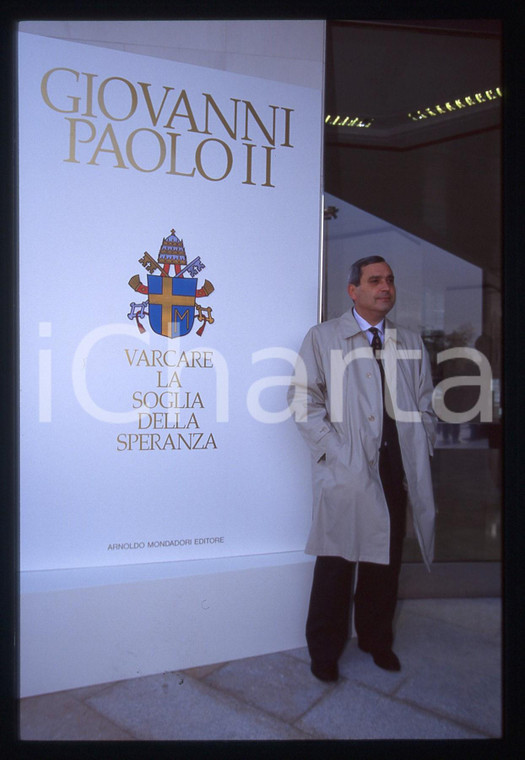 35mm vintage slide* 1990 MILANO Vittorio MESSORI libro GIOVANNI PAOLO II