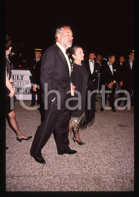 35mm vintage slide* 1989 CANNES Philippe NOIRET Monique CHAUMETTE CINEMA (1)