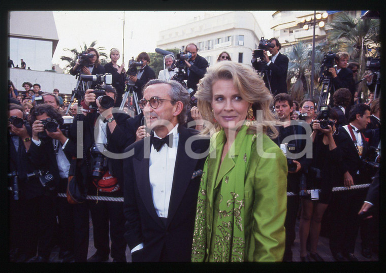 35mm vintage slide* 1993 CANNES Louis MALLE Candice BERGEN - Photocall (6)