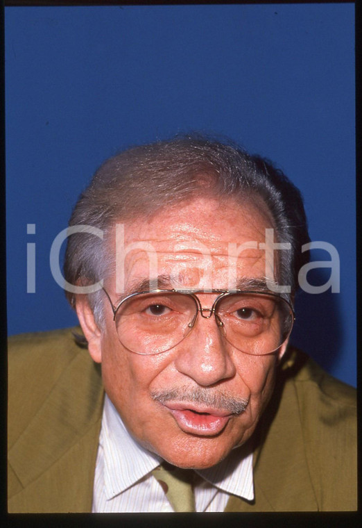 35mm vintage slide* 1989 MILANO Ugo TOGNAZZI alla TERRAZZA MARTINI - Ritratto *7