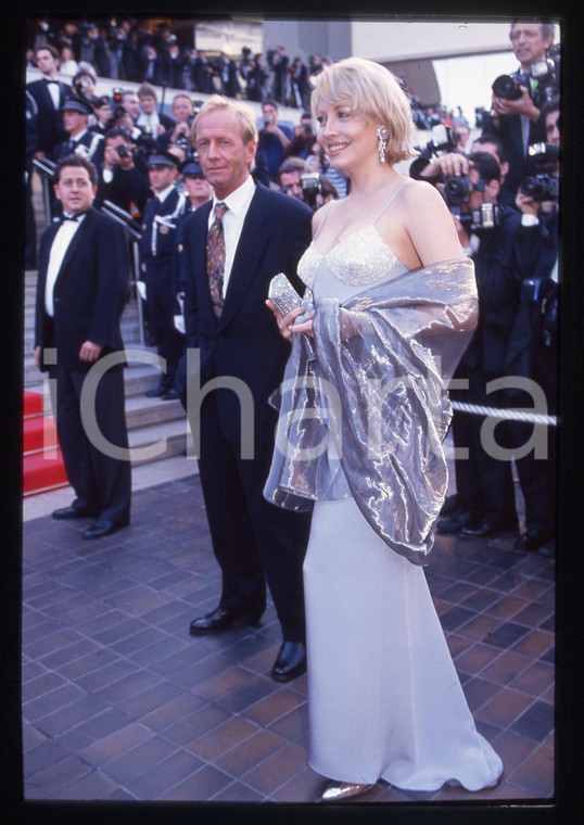 35mm vintage slide* 1994 CANNES Paul HOGAN Linda KOZLOWSKI - Photocall (4)