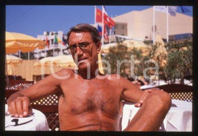 35mm vintage slide* 1989 ca CANNES an American actor Roy SCHEIDER (22)