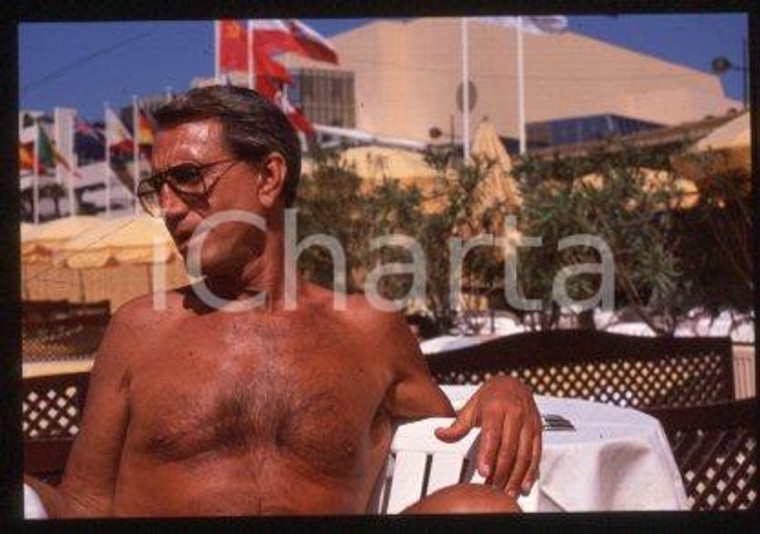 35mm vintage slide* 1989 ca CANNES an American actor Roy SCHEIDER (24)