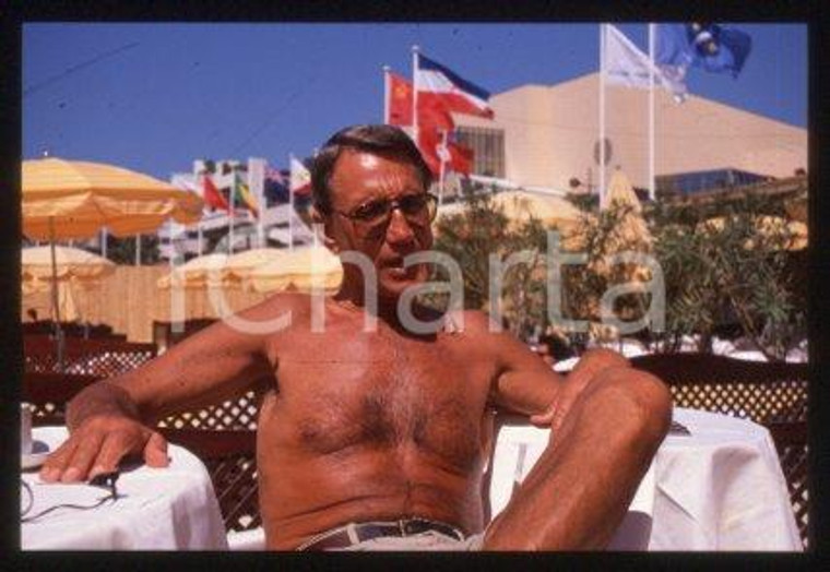 35mm vintage slide* 1989 ca CANNES an American actor Roy SCHEIDER (28)