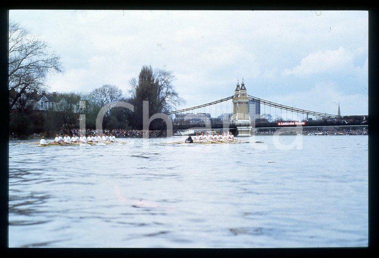 35mm vintage slide* 1985 LONDON THE BOAT RACE - OXFORD Crew vs CAMBRIDGE Crew 3