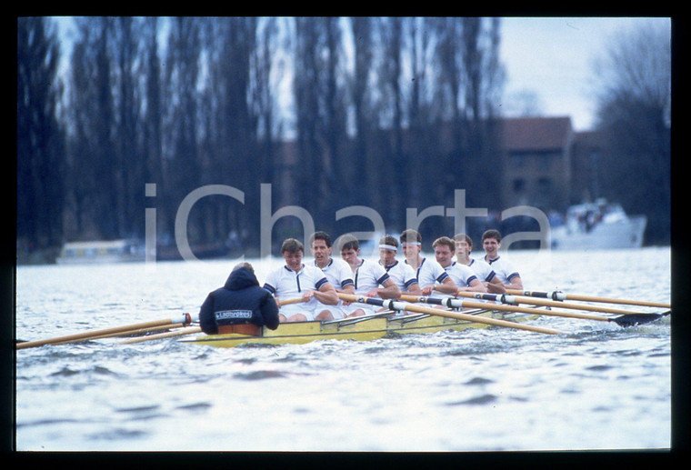 35mm vintage slide* 1985 LONDON THE BOAT RACE - OXFORD University Crew (2)