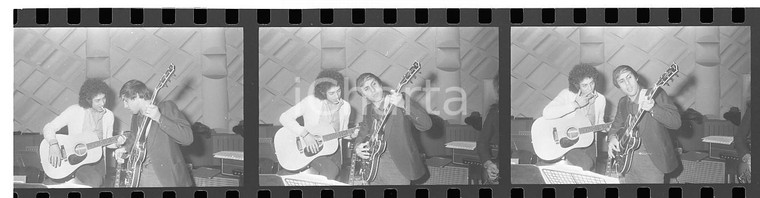 35mm LOTTO 3 NEGATIVI * 1973 SANREMO Adriano CELENTANO Prova con chitarra
