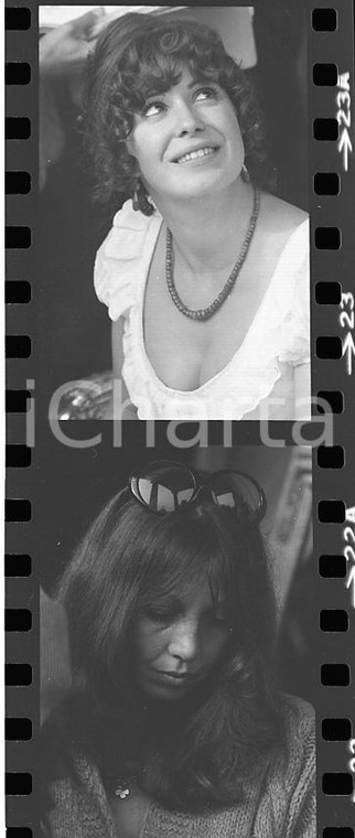 35mm LOTTO 2 NEGATIVI* 1974 ALLONSANFAN Lea MASSARI Luisa DE SANTIS sul set