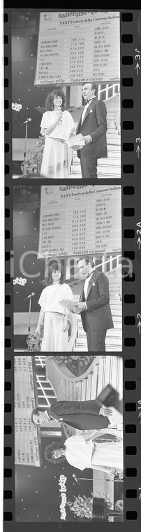 35mm LOTTO 3 NEGATIVI* 1985 FESTIVAL DI SANREMO Pippo BAUDO Gigliola CINQUETTI