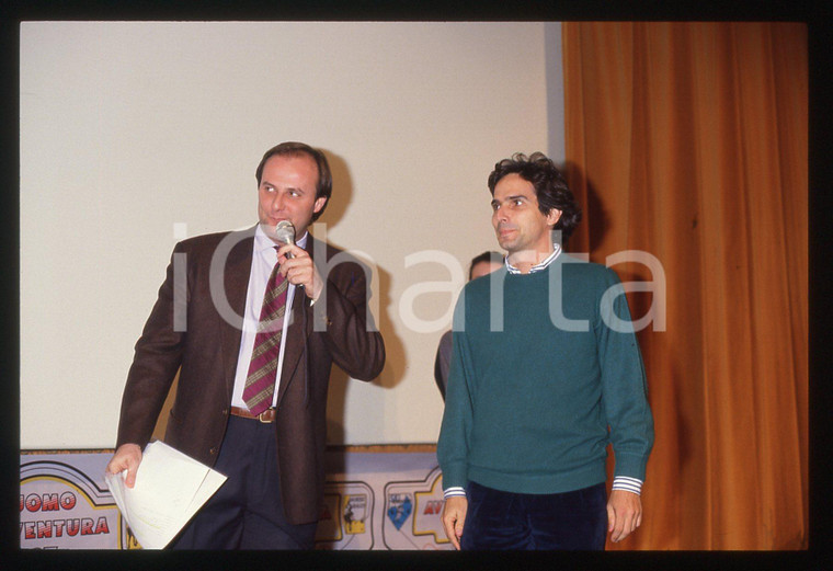 35mm vintage slide* 1987 UOMO AVVENTURA Nelson PIQUET Jerry SCOTTI-Premiazione 3