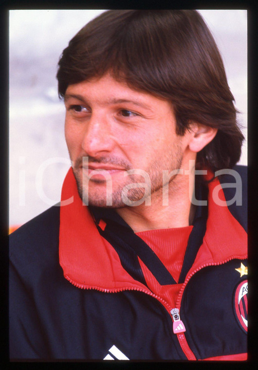 35mm vintage slide* 1999 SERIE A MILAN PARMA 2-1 LEONARDO - Ritratto panchina