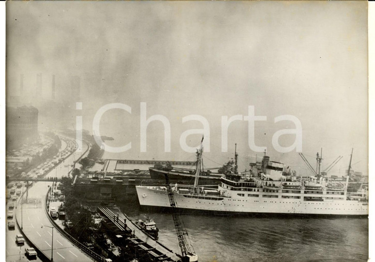 1960 NEW YORK Arrivo della nave BALTIKA con Nikita KRUSCEV a bordo - Foto 18x13