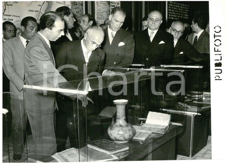 1953 NAPOLI Inaugurazione MOSTRA D'OLTREMARE - Luigi EINAUDI - Foto 18x13 cm