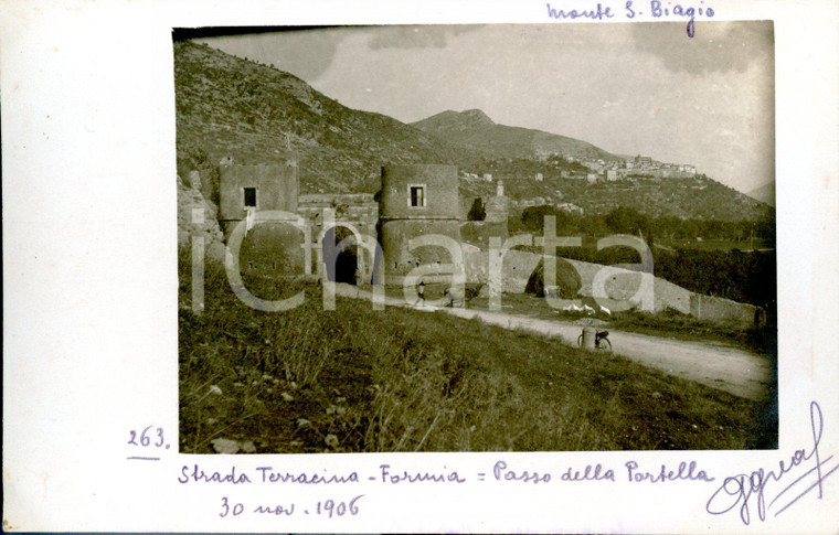 1906 MONTE SAN BIAGIO (Latina) TORRE PORTELLA *Fotocartolina