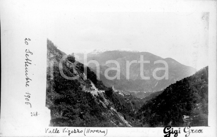 1906 VALLE VIGEZZO Veduta panoramica *Fotocartolina