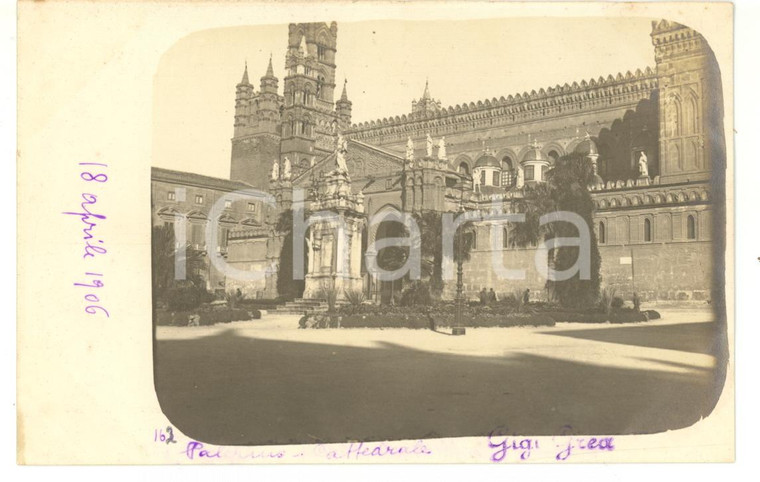 1906 CATTEDRALE DI PALERMO Veduta panoramica *Fotocartolina