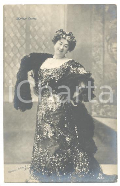 1910 ca TEATRO Teresa MARIANI Ritratto dell'attrice *Cartolina FP NV