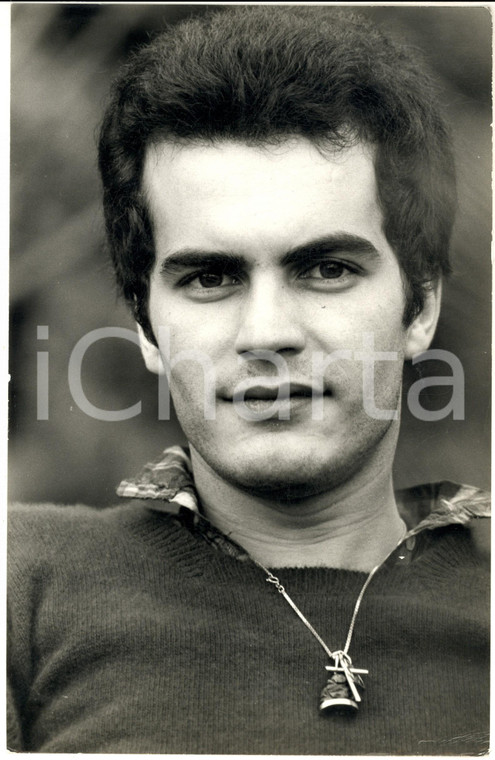 1970 ca COSTUME ITALIA Ritratto del cantante DONATELLO (2) - Foto 20x30 cm