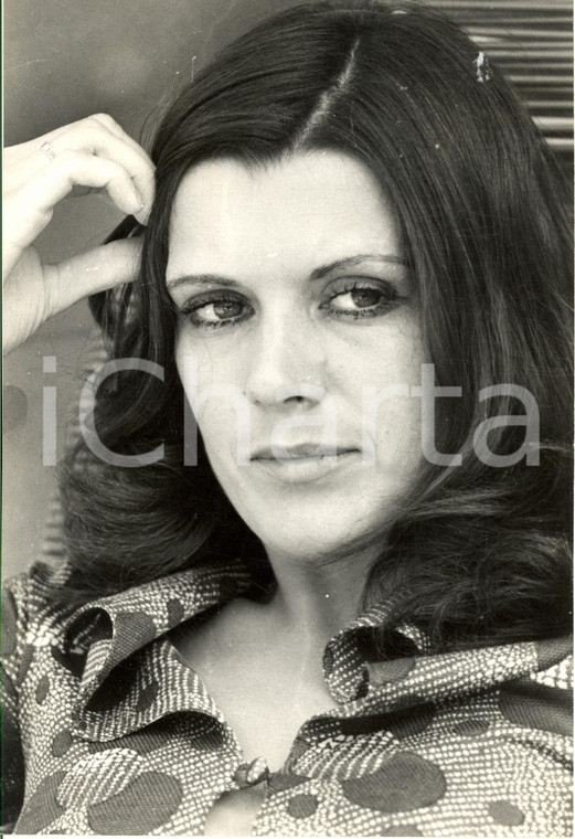 1970 ca COSTUME ITALIA Ritratto di Caterina CASELLI i- Foto 20x30 cm