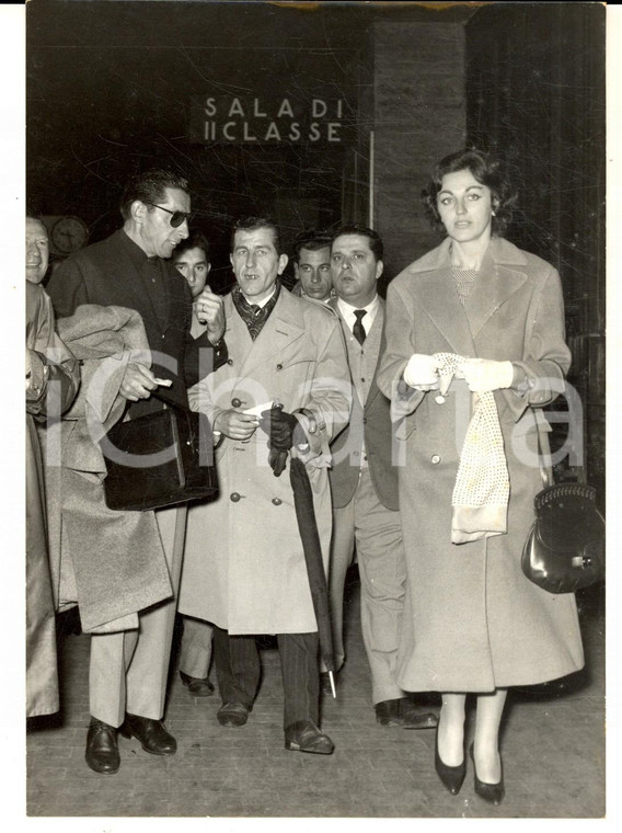 1958 ROMA Arrivo di Fausto COPPI per il Giro di Sardegna - Foto 13x18 cm