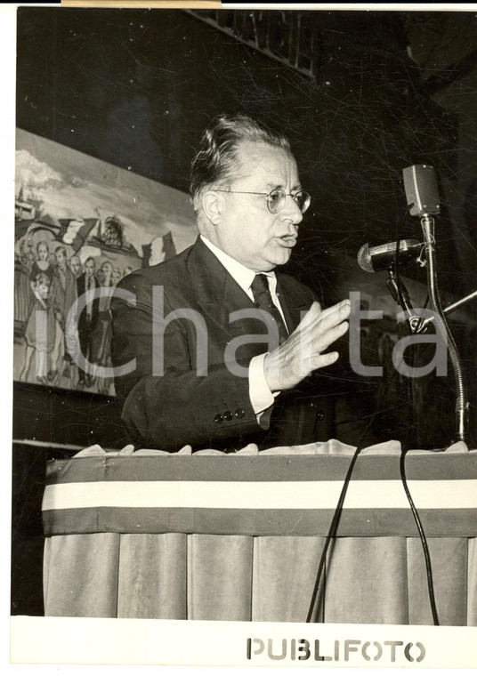 1954 ROMA Teatro Adriano - Palmiro TOGLIATTI al Congresso Provinciale PCI - Foto