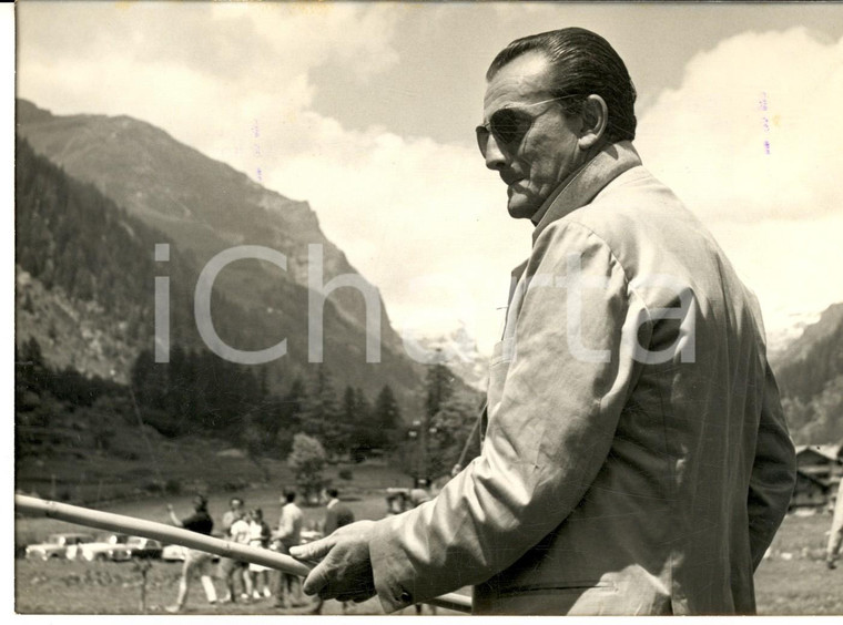 1958 GRESSONEY GROLLE D'ORO Luchino VISCONTI alla pesca della trota - Foto