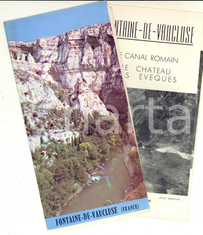 1959 FONTAINE DE VAUCLUSE (FRANCE) - Brochure VINTAGE Illustrée Français