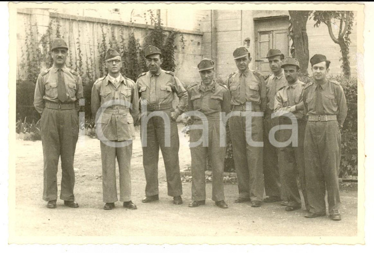 1947 MODENA Caserma Ottavo Campale - Gruppo di ufficiali *Foto 14x9 cm