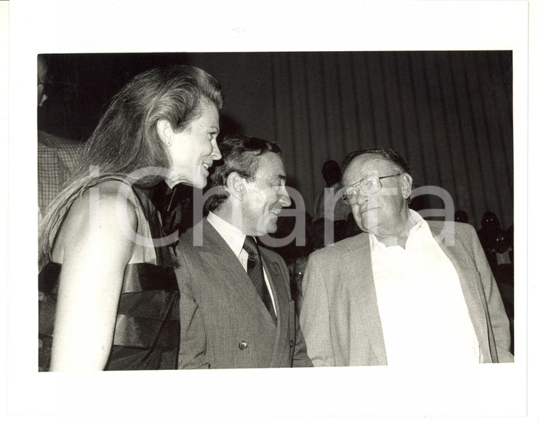 1990 ca CINEMA Joseph L. MANKIEWICZ - Candice BERGEN - Louis MALLE *Foto 25x20