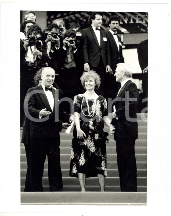 1987 CANNES - FESTIVAL DEL CINEMA Paul NEWMAN con la moglie Joanne WOODWARD (2)