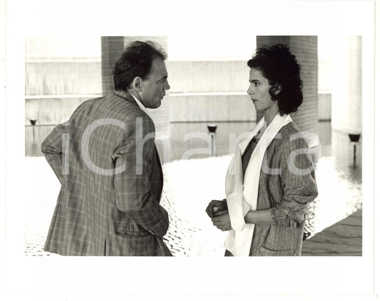 1987 RAI "Un amore di donna" - Laura MORANTE e Bruno GANZ sul set del film *Foto