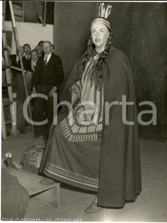 1952 BRESCIA LIRICA - Contralto Moncha DOIS - Foto con autografo 18x24 cm