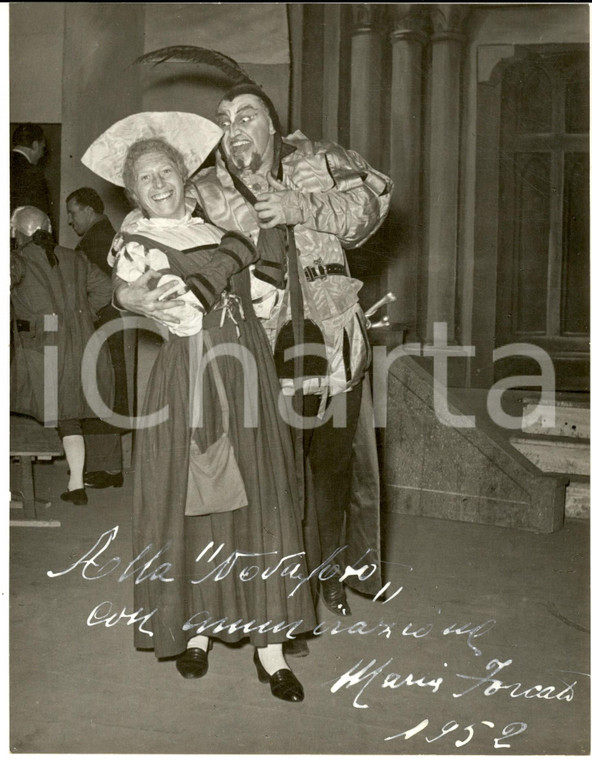 1952 BRESCIA LIRICA - Soprano Maria FORCATO - Foto con autografo 18x24 cm
