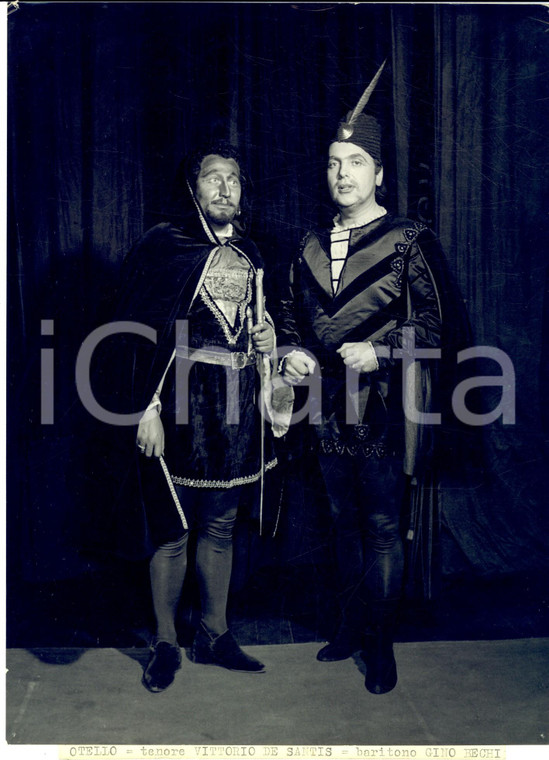 1953 BRESCIA LIRICA "Otello"- Vittorio DE SANTIS e Gino BECHI *Foto 18x24