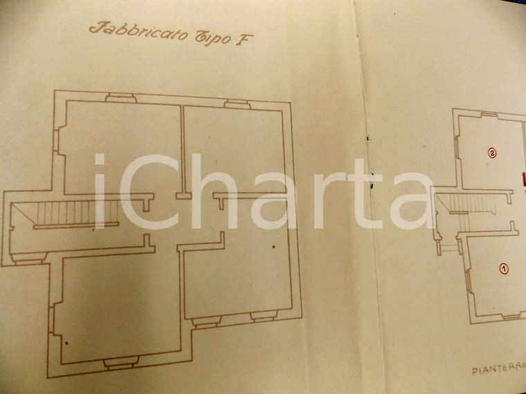 1930 ca PARMA (?) Ing. Aldo GINI MILANO Progetto termosifoni per case popolari