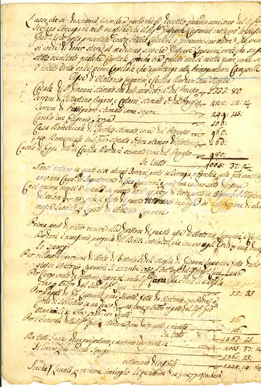 1790 SPOLETO (PG) Asse ereditario DARDANI e CAMPELLI