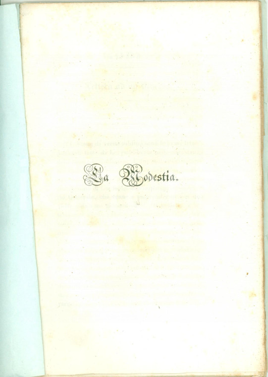 1841 Mario Felice PERALDI Modestia meditazione condiscendenza Estratti
