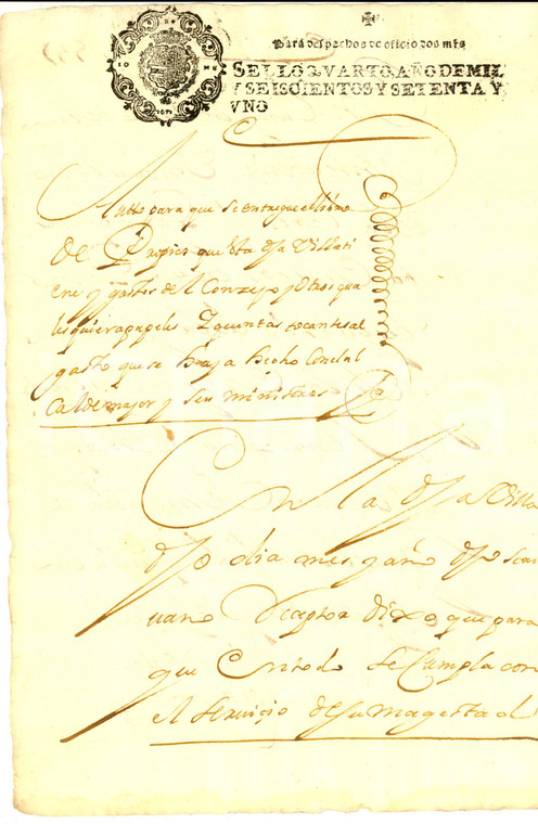 1671 CUENCA ESPANA Autto para que se entregue libro de cartas *Manuscrito
