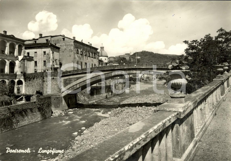 1973 PONTREMOLI (MS) Veduta fiume MAGRA con ponte *Cartolina postale FG VG