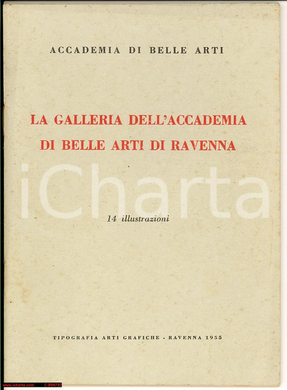 1955 RAVENNA La Galleria dell'Accademia di Belle Arti