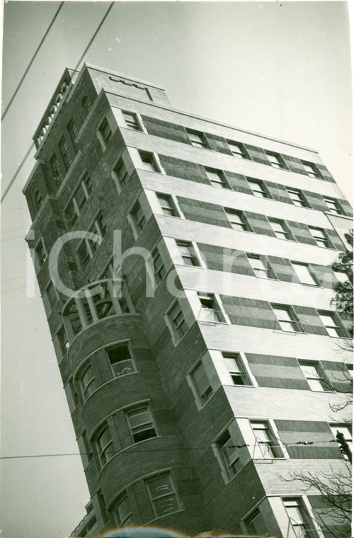 1935 MILANO Nuovo grattacielo in Corso VENEZIA con piscina sul tetto FOTOGRAFIA